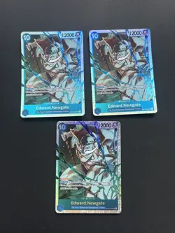 One Piece TCG OP13-042 Edward. Newgate SR X3 Card Game CCG English - Image 1
