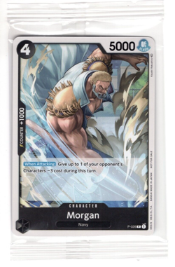 One Piece Card Game "Morgan" Character P-026 Sealed Promo Card - Image 1