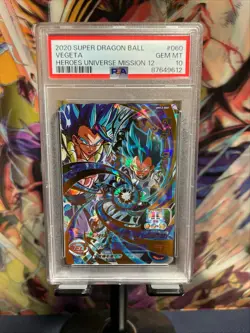 SSB Vegeta Gogeta Super Dragon Ball Heroes UR Card UM12-060 SDBH 2020 PSA 10 - Image 1