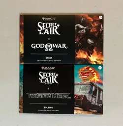Secret Lair God of War: Greek Foil MTG x Playstation + Twisted Metal Sol Ring - Image 1
