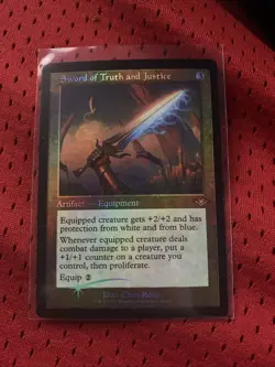 MTG Sword of Truth and Justice - Foil Etched - Retro Frame, NM-Mint, English Mod - Image 1