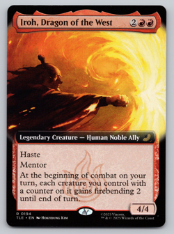 Iroh, Dragon of the West Extended Art- MTG Avatar: The Last Airbender TLA - Image 1