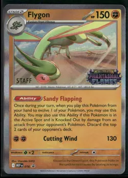 Flygon MEP 016 STAFF - Pokemon TCG Phantasmal Flames 2025 Promo NM - Image 1