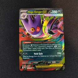 Mega Gengar ex 056/094 Me02: Phantasmal Flames Holo Pokemon Tcg Card Near Mint - Image 1