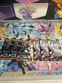 Pokemon TCG: Scarlet and Violet Black Bolt White Flare Booster Pack Bundle (6x) - Image 1