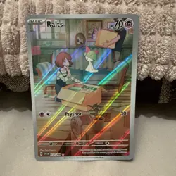 Pokemon TCG Ralts Scarlet Violet Base Set 211/198 Holo Illustration Rare - Image 1