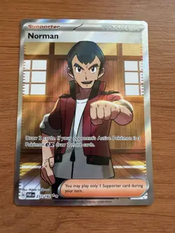 Norman 237/182 Pokemon TCG SV04: Paradox Rift Full Art Trainer Rare - Image 1