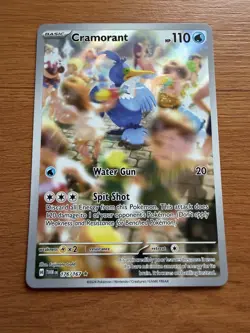 Pokemon TCG Cramorant Illustration Rare Twilight Masquerade 176/167 - Image 1
