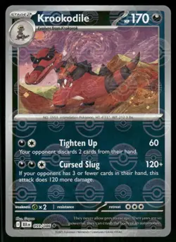 Krookodile (Poke Ball Pattern) 059/086 Uncommon Holo NM Pokemon SV: Black Bolt - Image 1