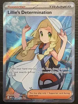 2025 Pokemon Mega Evolution - MEG EN #169/132 Lillie's Determination Ultra Rare - Image 1