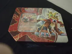 Pokemon Paradox Destinies Tin-Gouging Fire ex Tin w/5 Booster Packs New/Sealed - Image 1