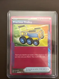 Pokemon TCG Precious Trolley Ace Spec Trainer SV08 Surging Sparks NM Condition - Image 1