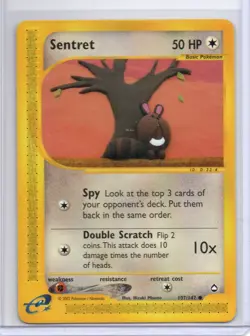 Pokemon Aquapolis Sentret #107/147 Common Vintage - Image 1