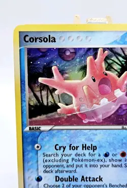 Pokemon TCG Corsola 37/115 EX Unseen Forces Reverse Holo STAMPED LP - Image 2