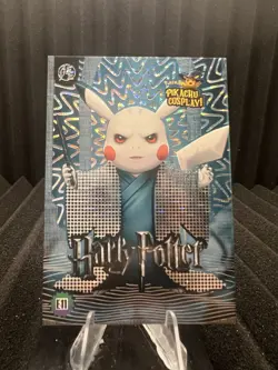 Harry Potter (Pikachu) #E11 Silver Holo Box Hit Electric Pikachu Cosplay Pokemon - Image 1