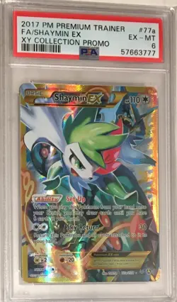 Pokemon XY Promo Roaring Skies PSA 6 Shaymin EX GOLD ALTERNATE FULL ART #77A - Image 1