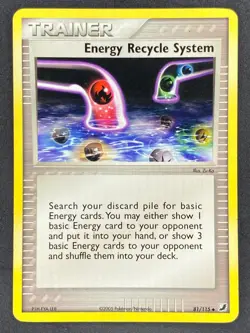 Pokemon Energy Recycle System 81/115 UF EX Unseen Forces NM - Image 1