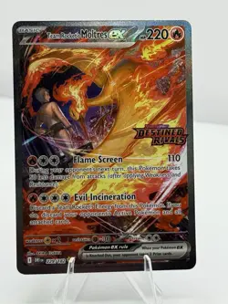 Pokemon Destined Rivals Team Rocket’s Moltres ex #229/182 (Stamped Promo) NM - Image 1