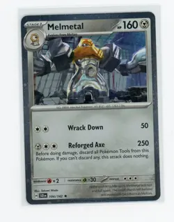 Pokemon TCG - Melmetal 104/142 - Stellar Crown - Cosmos Holo - Image 1
