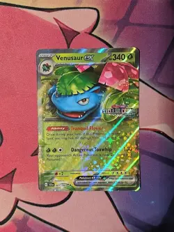 Pokemon Venusaur ex Stellar Crown Stamp 001/142 Double Rare SCR Stellar Crown NM - Image 1