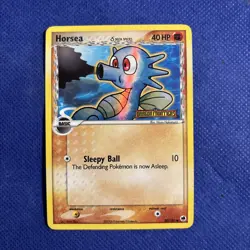 Pokemon TCG Horsea 50/101 Reverse Holo Rare Stamped - EX Dragon Frontiers NM - Image 1