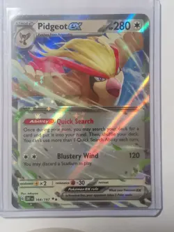 Pokemon TCG Pidgeot ex - 164/197 SV03: Obsidian Flames OBF - Double Rare - NM - Image 1
