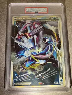 Jumbo Pokemon Palkia & Dialga Legend 101/102 & 102/102 Triumphant Promo PSA 6 - Image 1