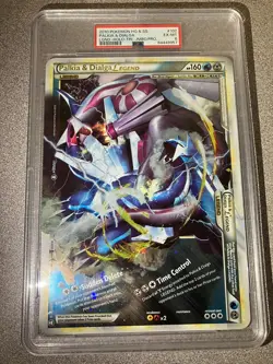 Jumbo Pokemon Palkia & Dialga Legend 101/102 & 102/102 Triumphant Promo PSA 6 - Image 2