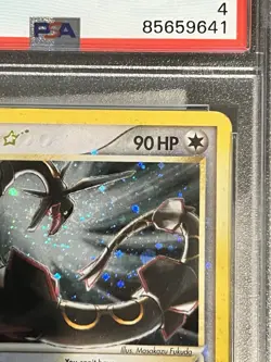 Rayquaza Gold Star 107/107 PSA 4 AMAZING SWIRL EX Deoxys Pokemon - Image 5