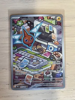 Pokemon TCG - 2025: Destined Rivals Set Rotom 197/182 Full Art Illustration NM - Image 1