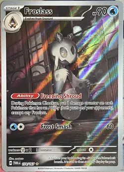 Froslass Illustration Rare Holo - 174/167 - Twilight Masquerade Pokemon 2024 - Image 1