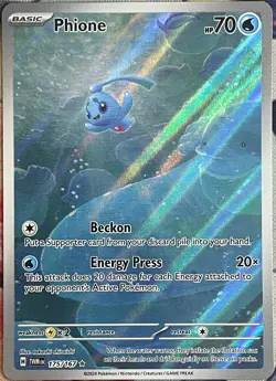 Phione Illustration Rare Holo - 175/167 - Twilight Masquerade Pokemon 2024 - Image 1