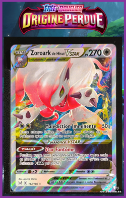 Carte Pokemon Zoroark de Hisui VStar 147/196 EB11 Origine Perdue Epee Bouclier F - Image 1