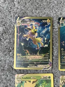Pokemon 7 Blackstar Promos Lucario,Jolteon,Leafeon&More Gold Foil Fan Art NM! - Image 2