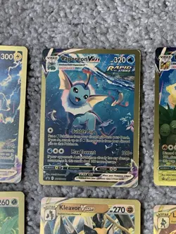 Pokemon 7 Blackstar Promos Lucario,Jolteon,Leafeon&More Gold Foil Fan Art NM! - Image 3