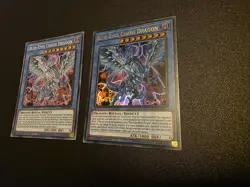 2× Blue-Eyes Chaos Dragon lds2-en017 + LED3-EN001 1st Edition Yu-Gi-Oh! - Image 2