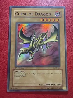Yu-Gi-Oh! - Curse of Dragon - LOB-066 - 1st Edition - MP/LP - VINTAGE - Image 1
