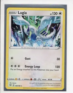 LUGIA DARKNESS ABLAZE SET RARE NON-HOLO FOIL POKEMON CARD 140/189 NM/M - Image 1