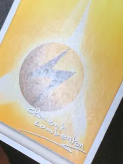 Pokemon World Championship 2013 Card Lightening Energy Signed - Image 2