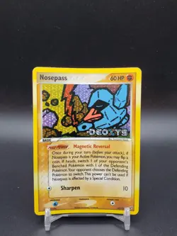 Nosepass 42/107 EX Deoxys Reverse Holo LP Pokemon Card - Image 1