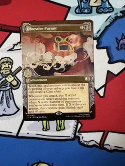 Obsessive Pursuit x1 Mtg Elemental Frame Showcase Avatar: The Last Airbender - Image 1