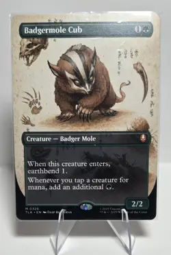 Badgermole Cub (Borderless) #326 MTG Avatar Regular Mythic - Pack Fresh Non-foil - Image 1