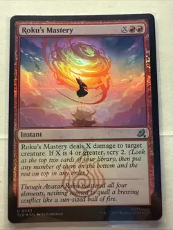 MTG FOIL Roku's Mastery - Avatar: The Last Airbender Eternal #243 - Image 1