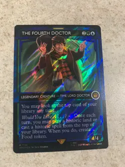 WOTC Universes Beyond: Doct The Fourth Doctor Showcase Surge Foil MR NM - Image 1