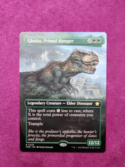 Magic The Gathering: Ghalta, Primal Hunger (Borderless) Foundations Regular NM - Image 1