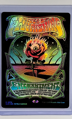 MTG Magic the Gathering Secret Lair Drop Poster Foil #2074 Rites of Flourishing - Image 1