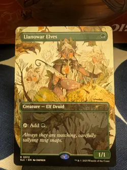 MTG Llanowar Elves Secret Lair Countdown Kit Encyclopedia of Magic, NM - Image 1