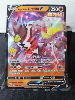 Single Strike Urshifu V 085/163 Battle Styles Ultra Rare Pokemon Card - Image 1