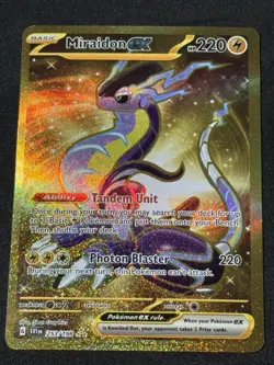 Miraidon ex Gold Hyper Rare 253/198 Pokemon TCG - Scarlet & Violet Base Holo NM - Image 1