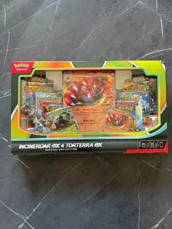 Pokemon TCG Incineroar Ex & Torterra Ex Special Collection Box Brand New Sealed - Image 1
